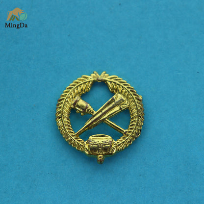 Brass Button Badge For Military Uniform